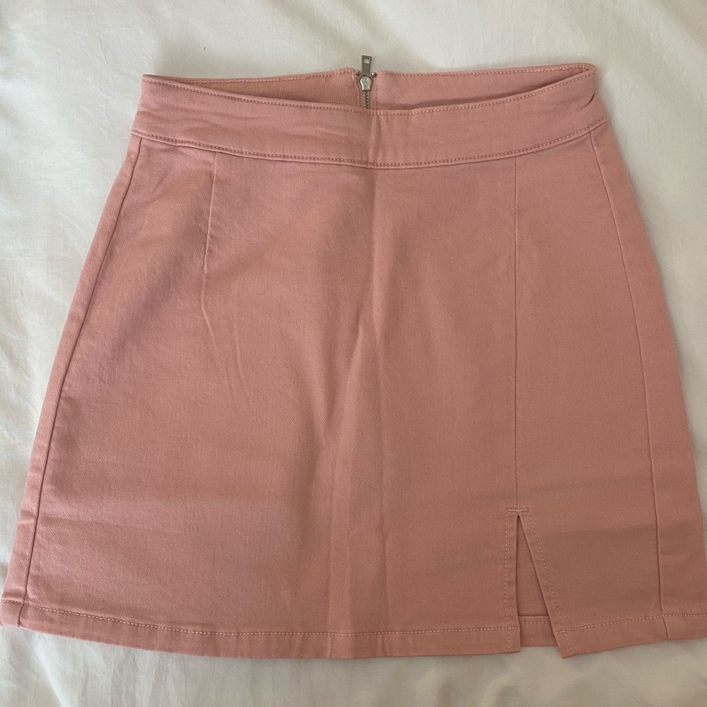 Pink High Waist Mini Skirt (BRAND NEW)